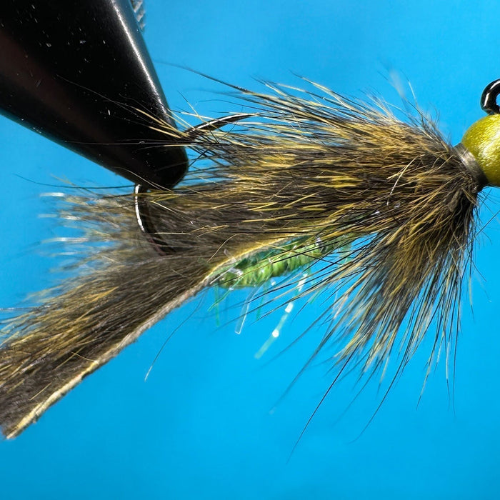 Sour Apple Jig Leech Fly Tying Pattern (Excellent on a stiffer Tenkara Rod)