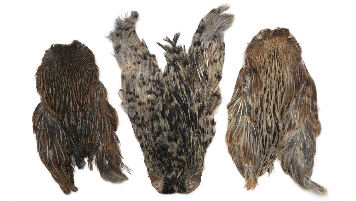 India Hen Neck feather patch (Moonlit)