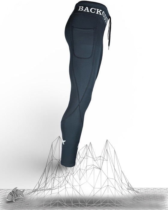 AIRBLITZ Pitch Black Perforated Neoprene Leggings - Unisex