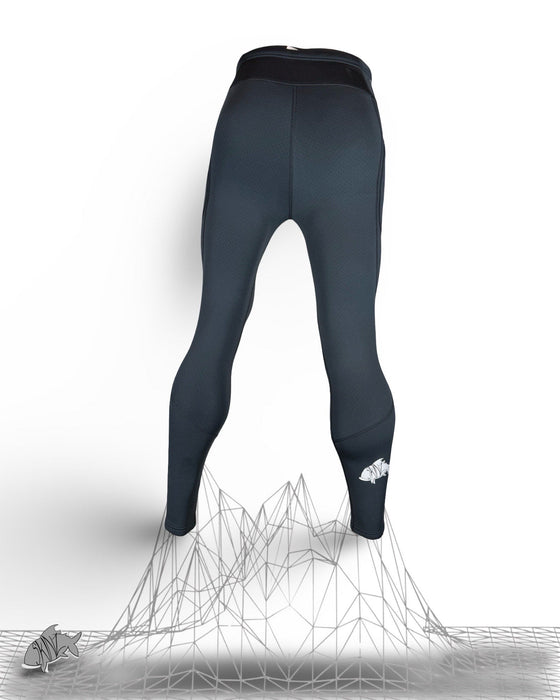 AIRBLITZ Pitch Black Perforated Neoprene Leggings - Unisex