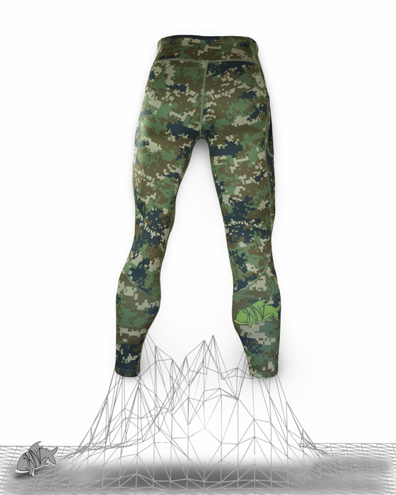 AIRBLITZ Pitch Black Perforated Neoprene Leggings - Unisex