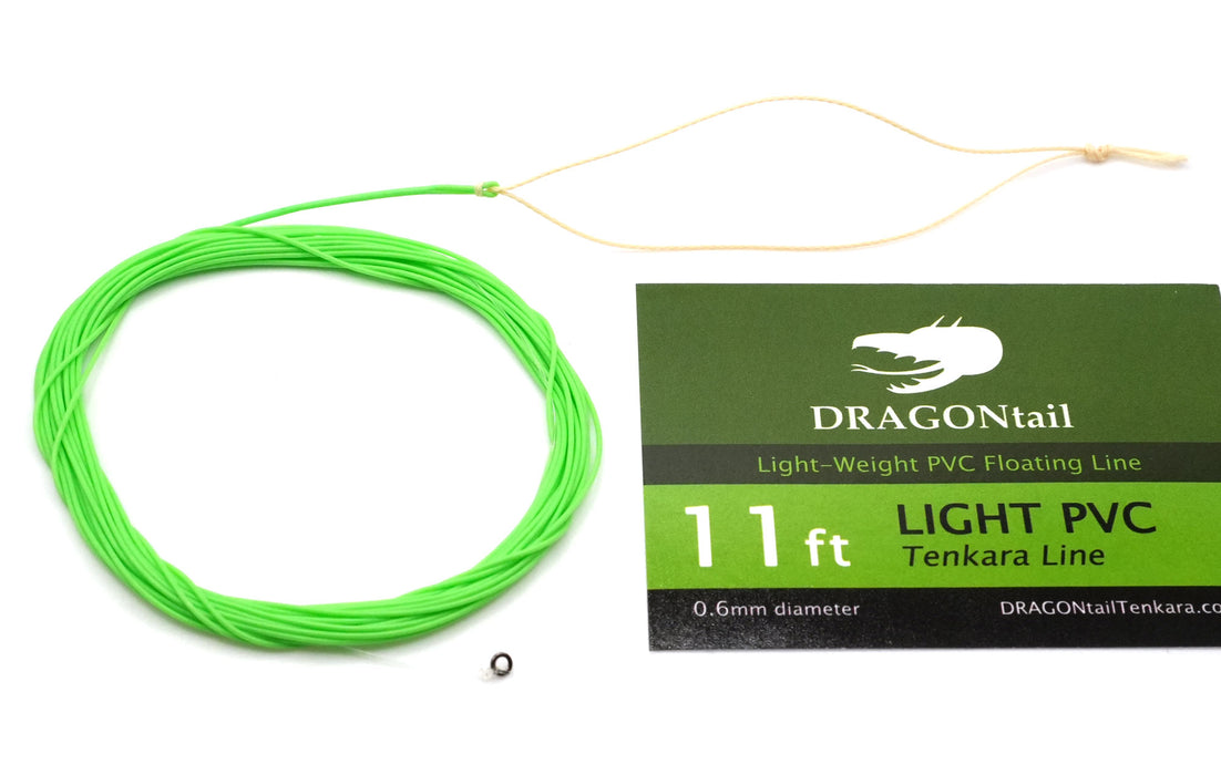 Light PVC Floating Tenkara Level Line (Mono-Core with tippet ring)