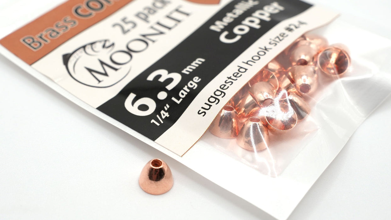 Moonlit Brass Cone Heads (25 pack)