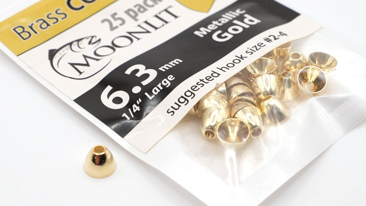 Moonlit Brass Cone Heads (25 pack)