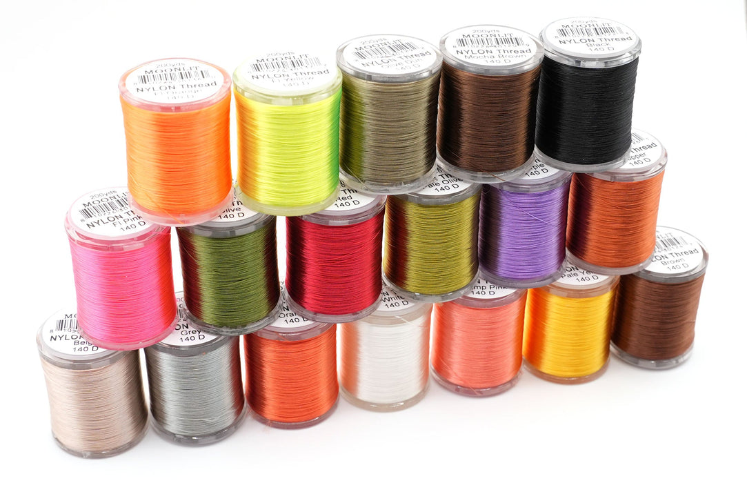 Moonlit NYLON Fly Tying Thread (200 Yard Spool)