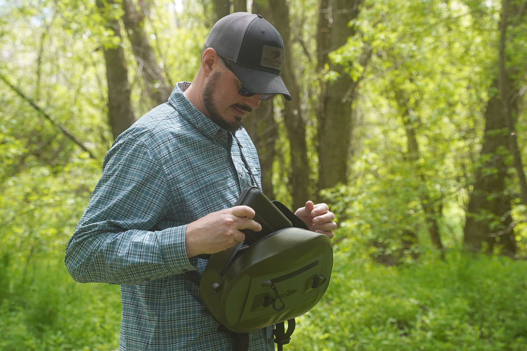 esoteric tackle tenkara fishing sling pack sling bag NIRVANA Waterproof Sling Pack 7.5L — DRAGONtail Tenkara
