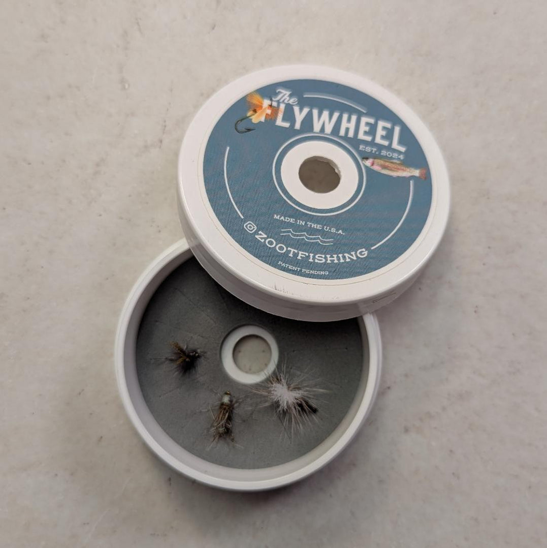 Color Box Flywheel The Flywheel Fly Box (includes Tippet Holder) by ZOOTFISHING ...