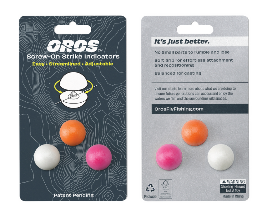 OROS Screw-On Strike Indicators (3 pack) Small Size