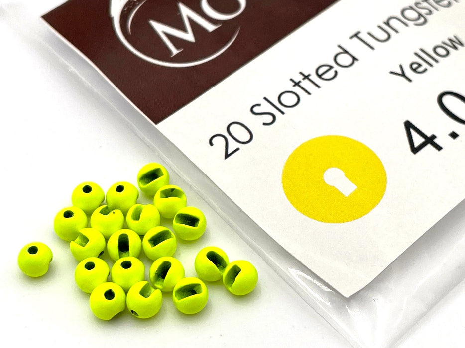 Moonlit Slotted Tungsten Beads