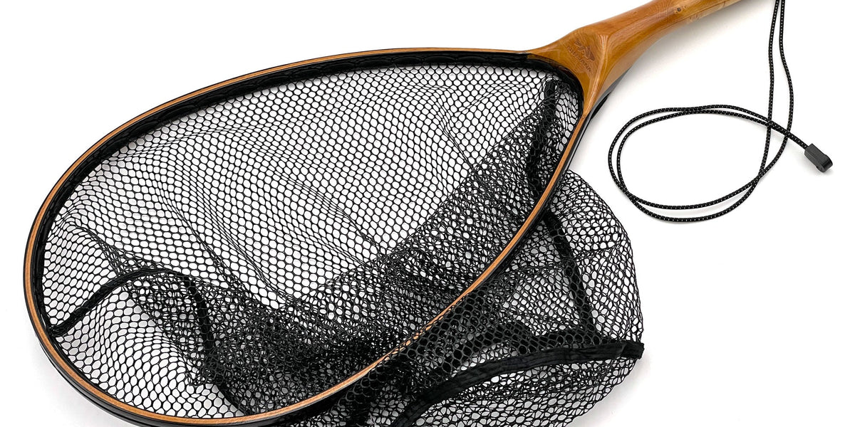 NIRVANA Large Wooden Net — DRAGONtail Tenkara