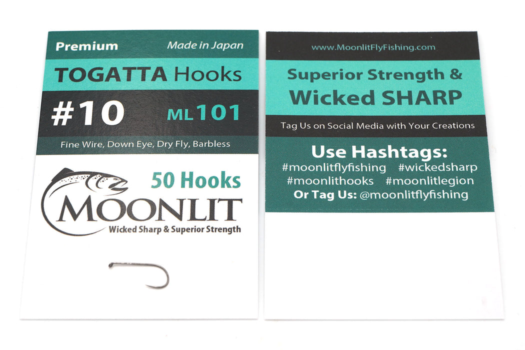 TOGATTA ML101 Premium Barbless Hook (50 pack)