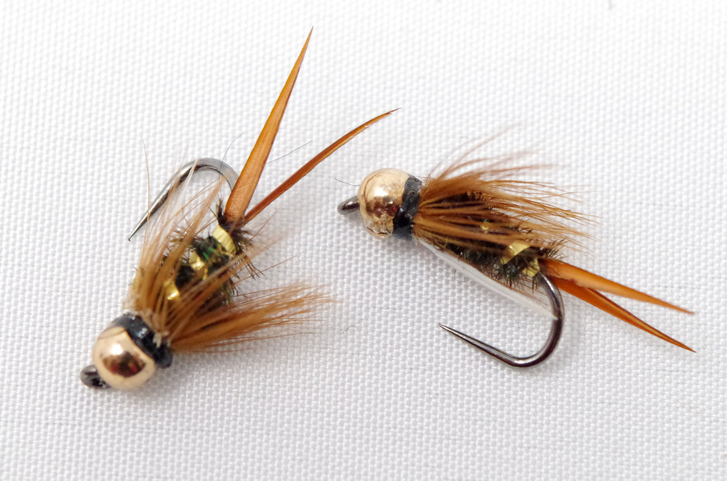MNFT 10PCS Red Tail Golden Bead Head Buzzer Nymph Fly for Trout Fishing  Lures Dry Fly Fishing Trout Flies