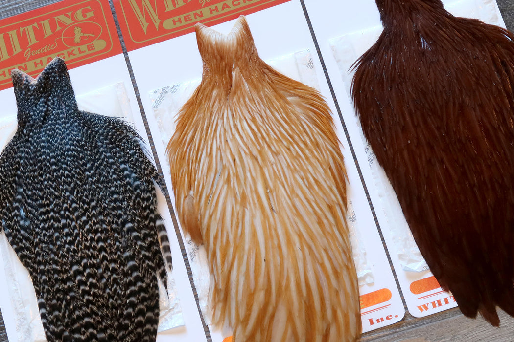 50 Pieces - Natural Thin Long Whiting Farms Rooster Saddle Hair Extension  Wholesale Feathers (Bulk)